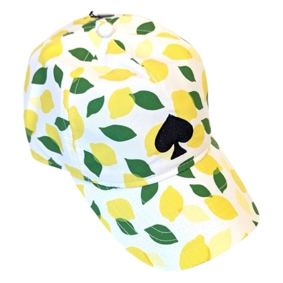 kate spade Accessories - KATE SPADE SUMMER Lemon Print Cap with Spade Logo